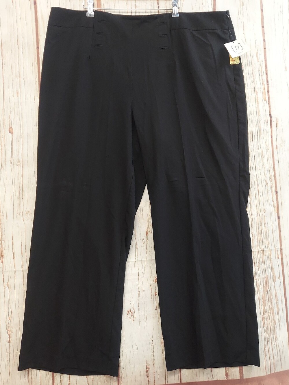 NWT Relativity Flat Front Wide Leg Dress Pants Classic Comfort